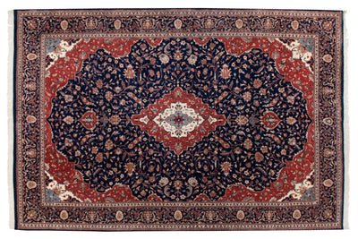 12x18 Vintage Indian Kashan Design Carpet by Old New House® - main product image for Resin Society
