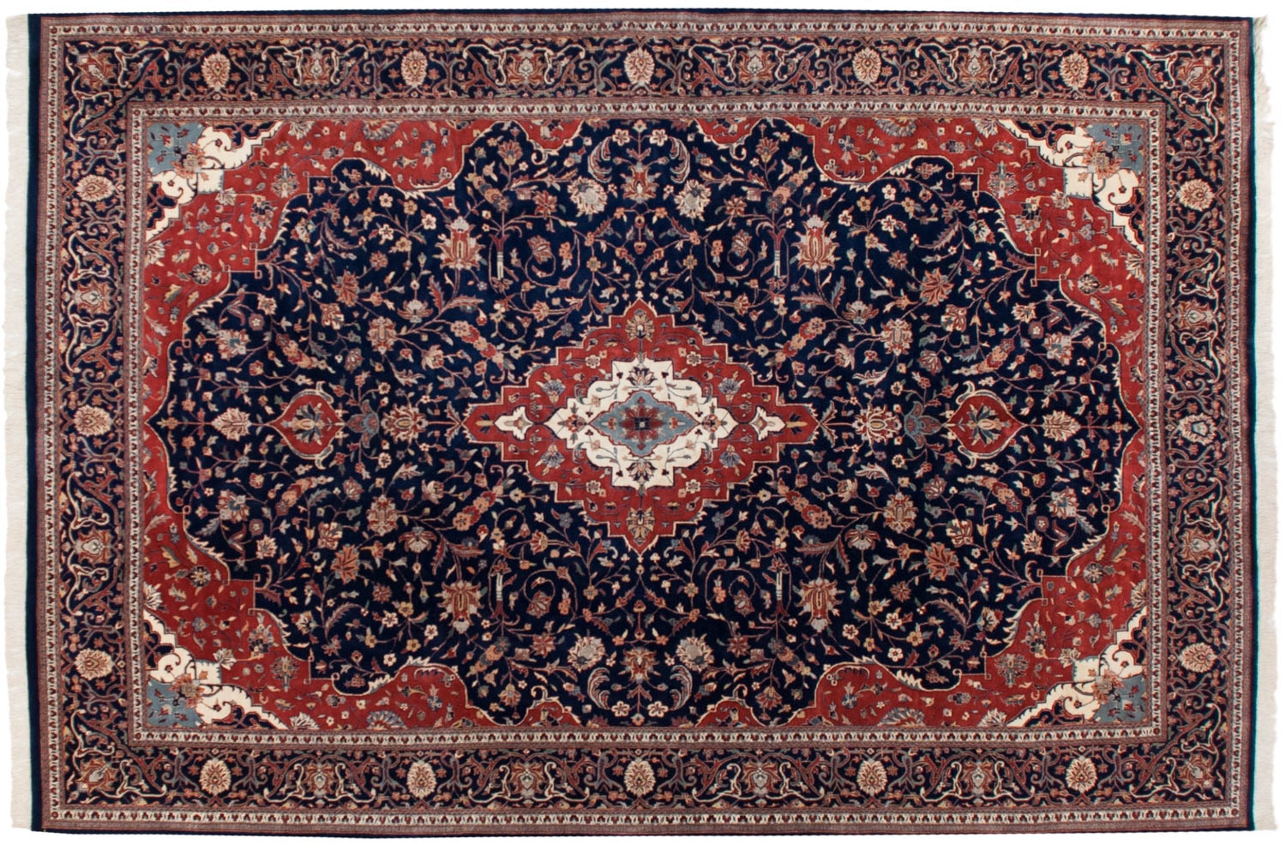12x18 Vintage Indian Kashan Design Carpet by Old New House® - product image 2 for Resin Society