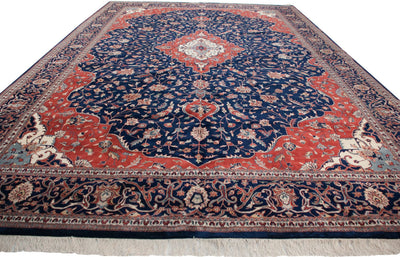 12x18 Vintage Indian Kashan Design Carpet by Old New House® - product image 3 for Resin Society