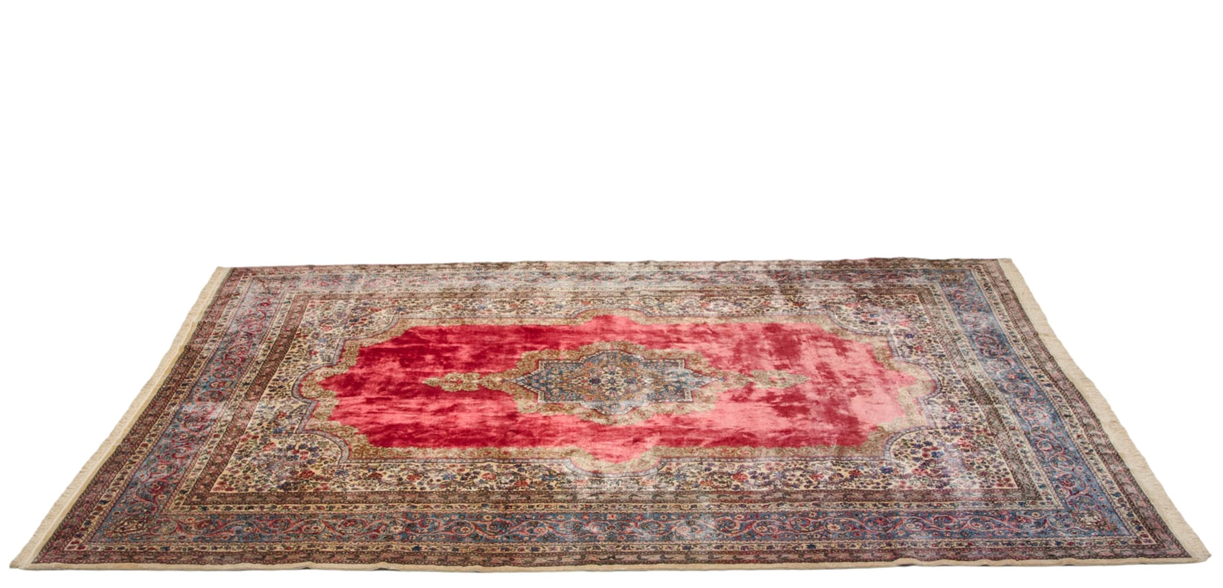 10x14.5 Vintage Fine Cyrus Crown® Kerman Carpet by Old New House® - product image 3 for Resin Society
