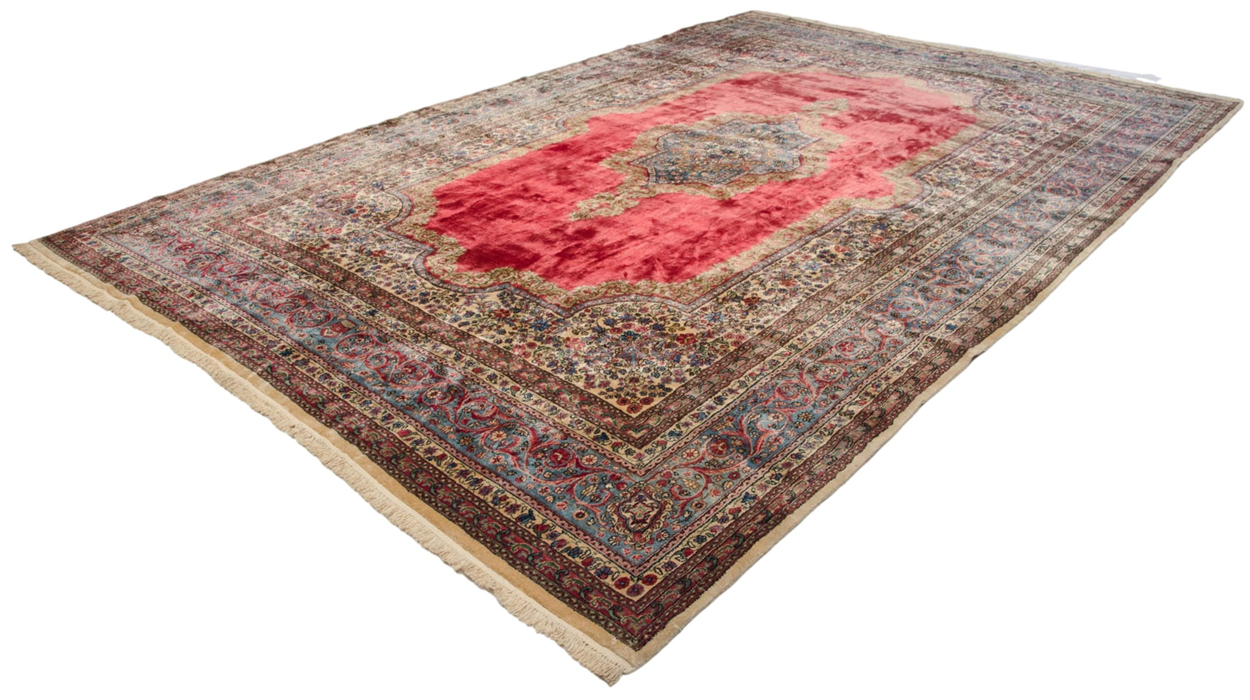 10x14.5 Vintage Fine Cyrus Crown® Kerman Carpet by Old New House® - product image 6 for Resin Society