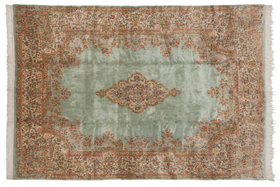 RESERVED 9.5x13.5 Vintage Kerman Carpet