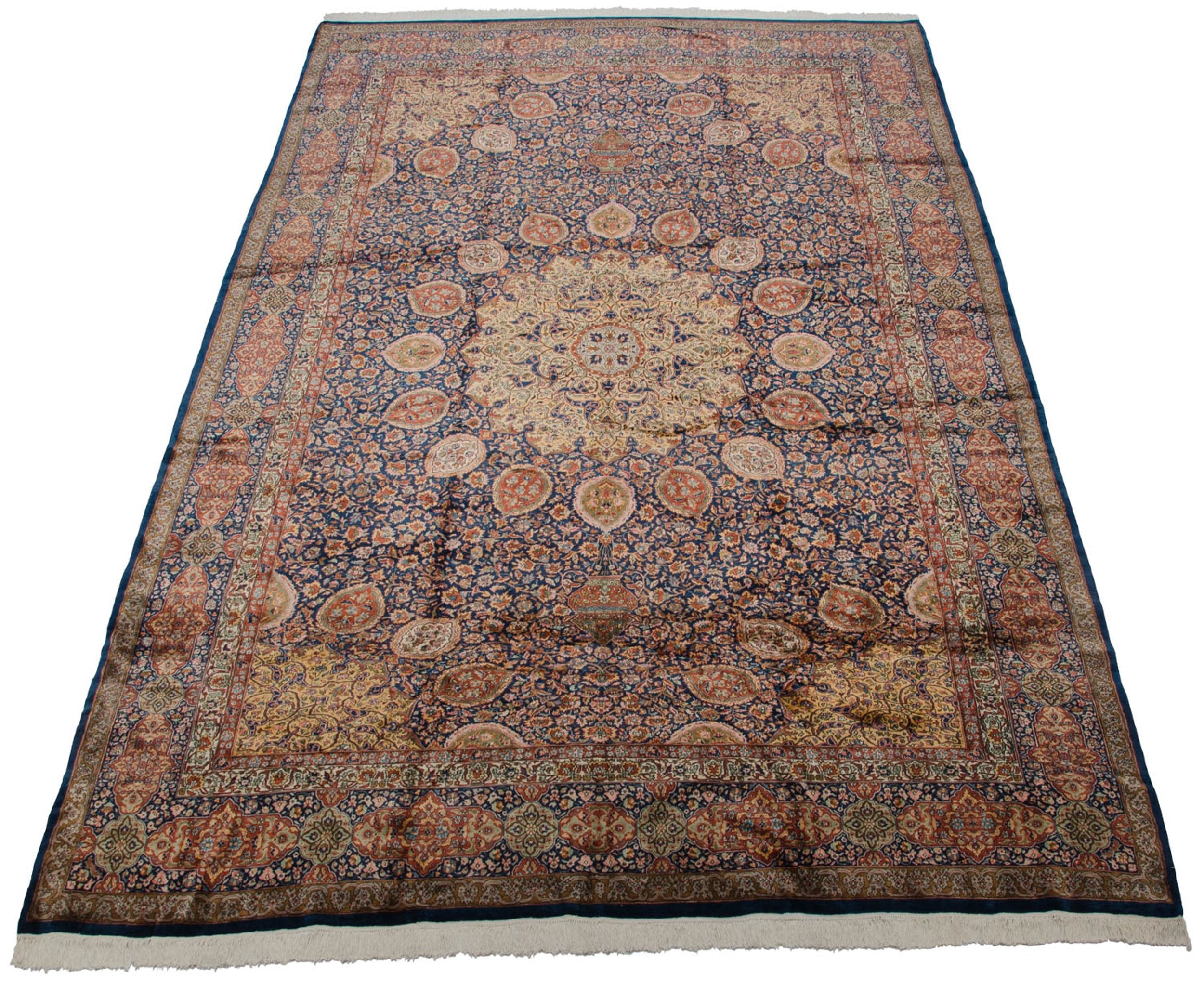 10x16.5 Vintage Fine Pakistani Ardebil Design Carpet by Old New House® - product image 6 for Resin Society