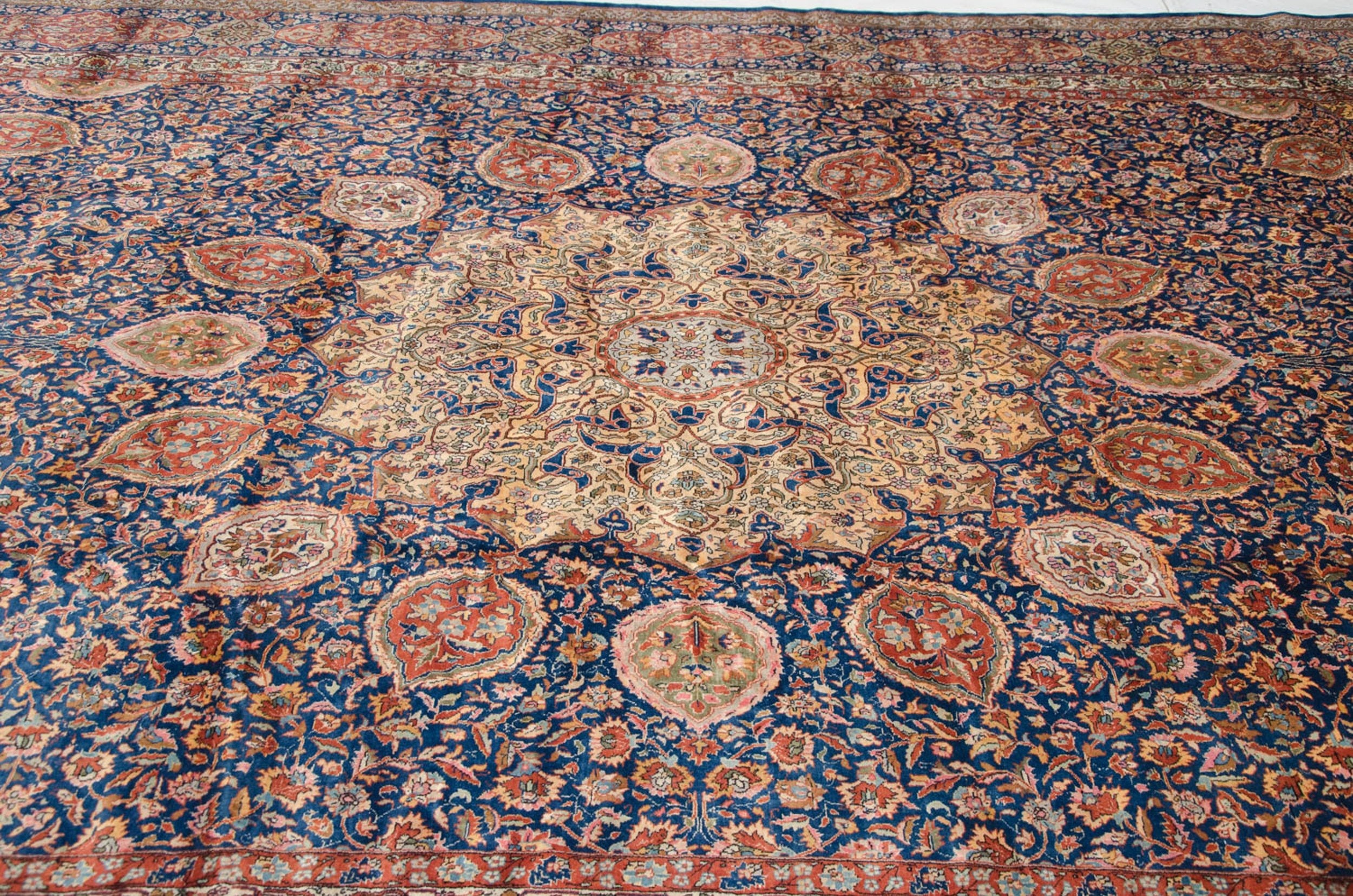 10x16.5 Vintage Fine Pakistani Ardebil Design Carpet by Old New House® - product image 13 for Resin Society