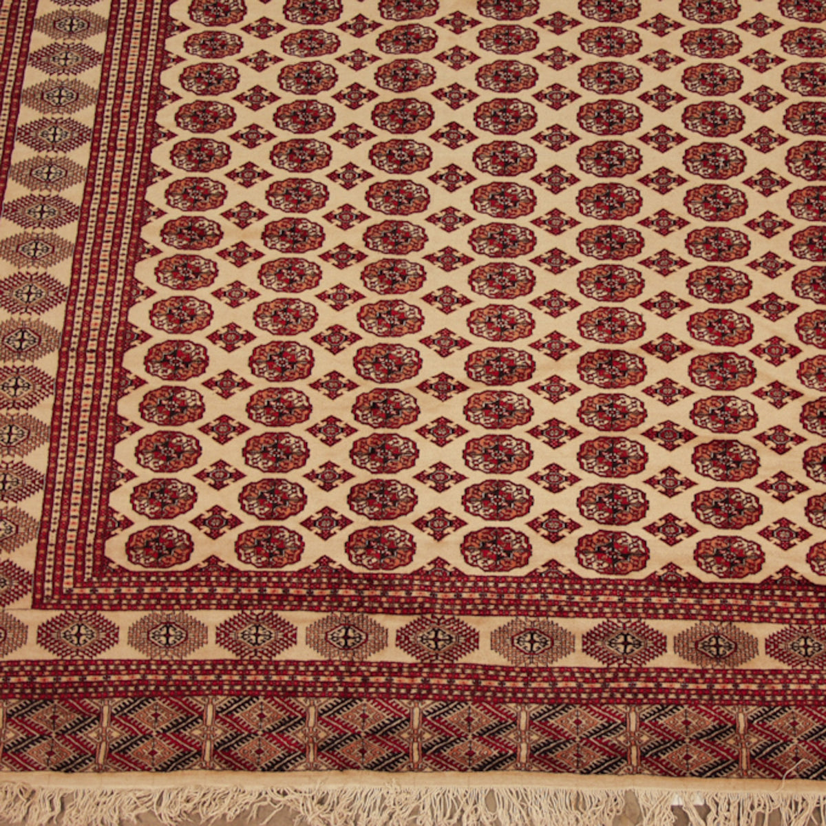 12x15.5 Vintage Pakistani Bokhara Design Carpet by Old New House® - product image 2 for Resin Society
