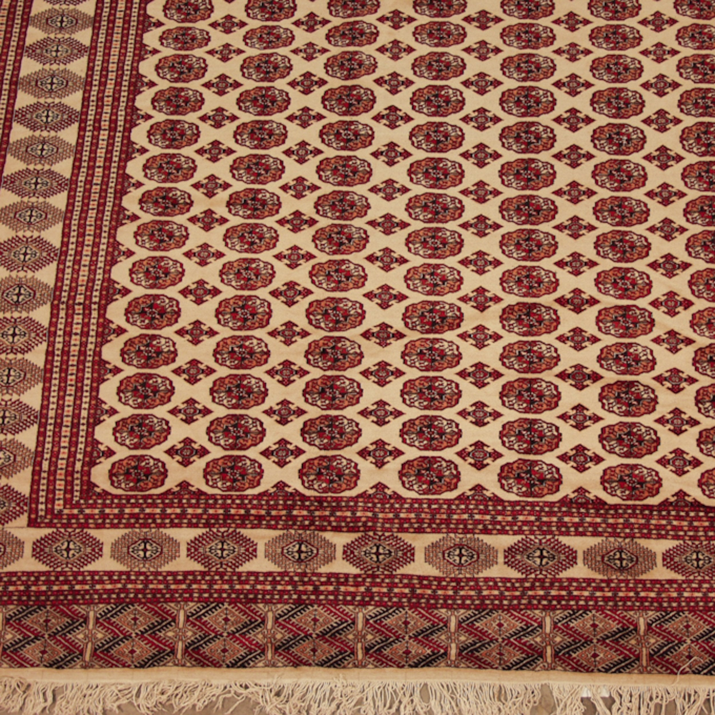 12x15.5 Vintage Pakistani Bokhara Design Carpet by Old New House® - product image 2 for Resin Society