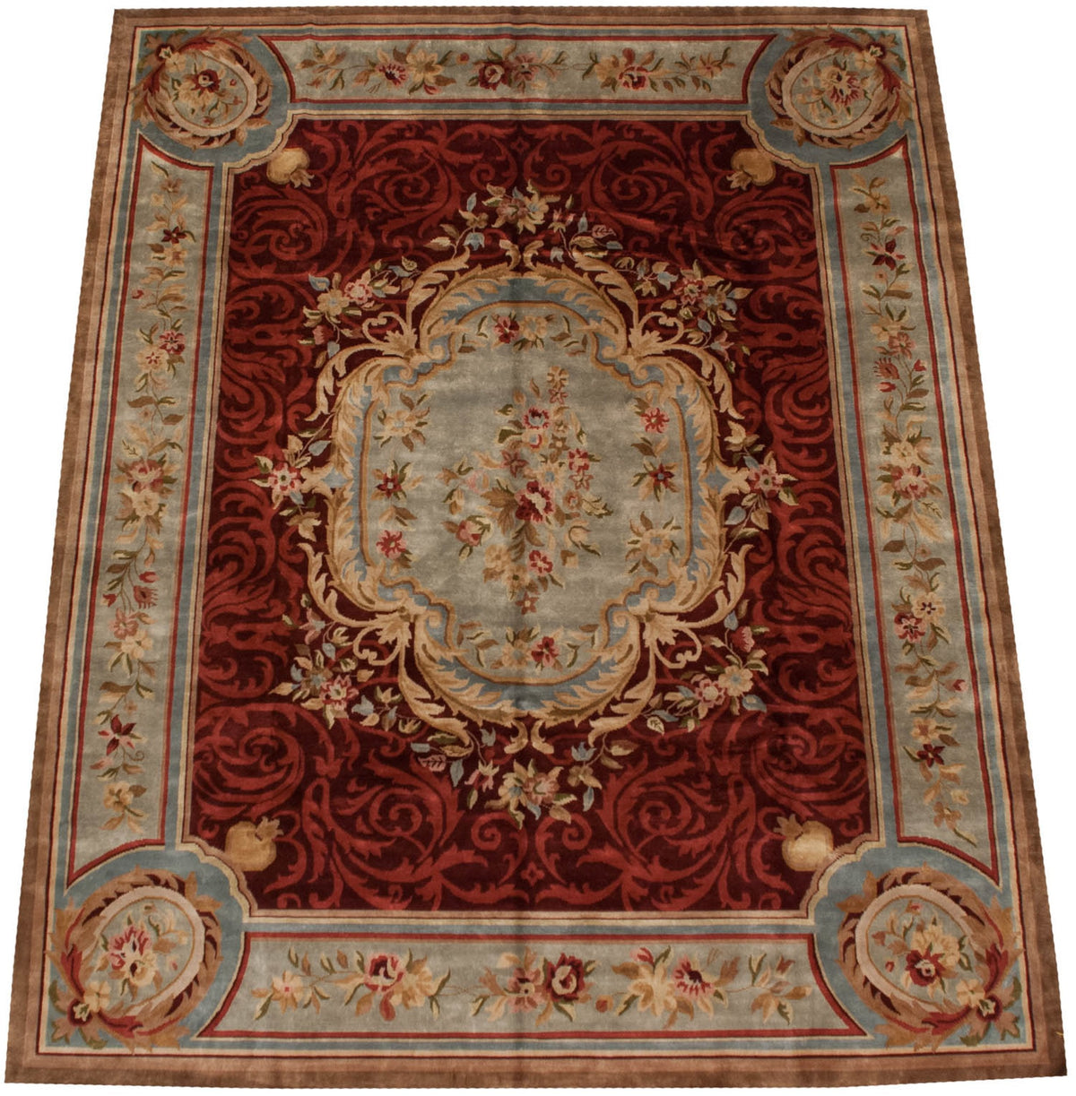 12x15 Indian Savonnerie Design Carpet by Old New House® - product image 3 for Resin Society