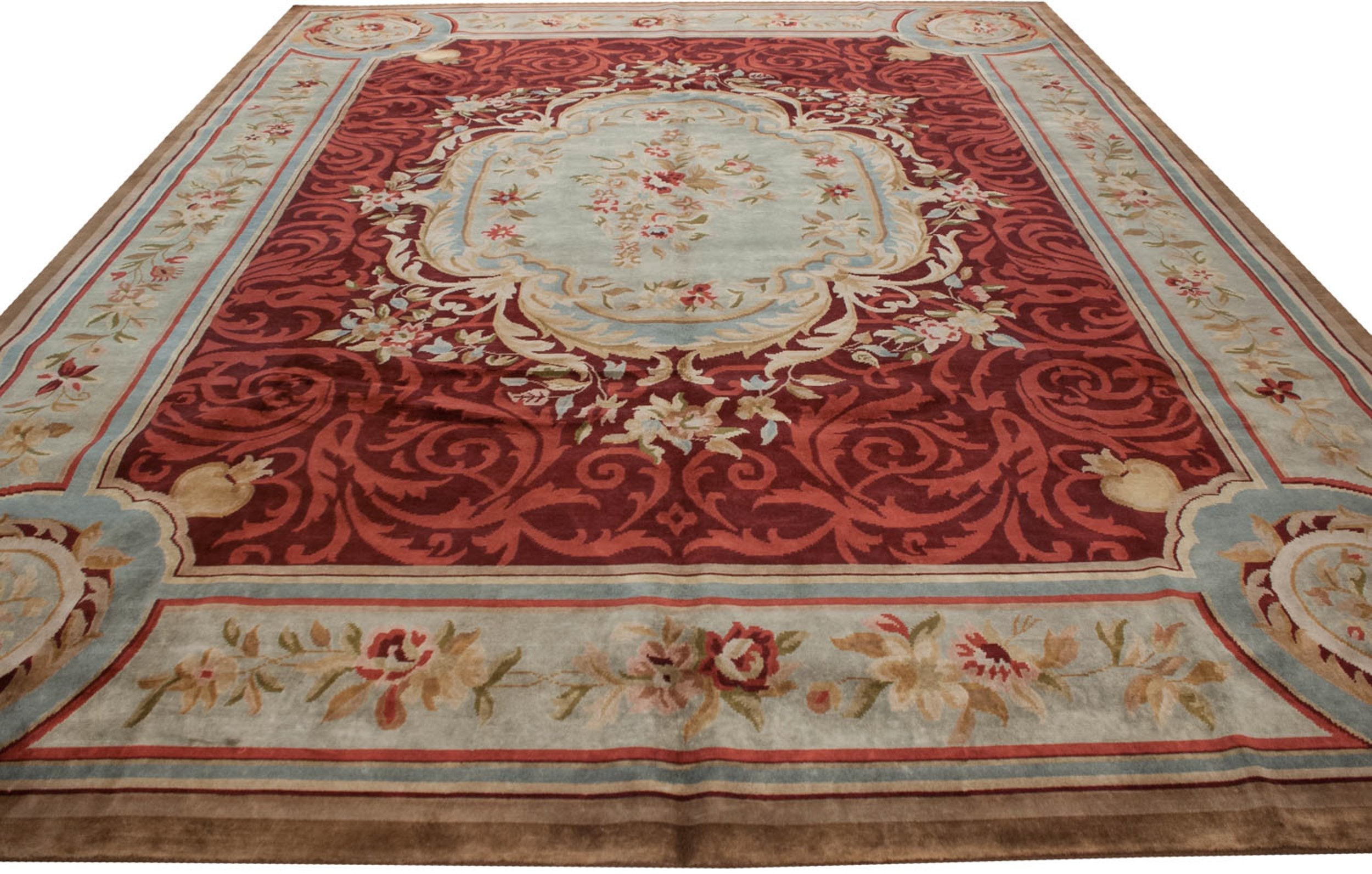 12x15 Indian Savonnerie Design Carpet by Old New House® - product image 4 for Resin Society