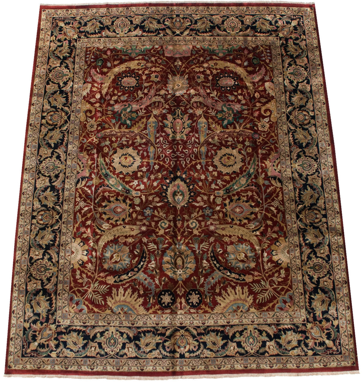 12x15 Vintage Indian Isfahan Design Carpet by Old New House® - product image 2 for Resin Society