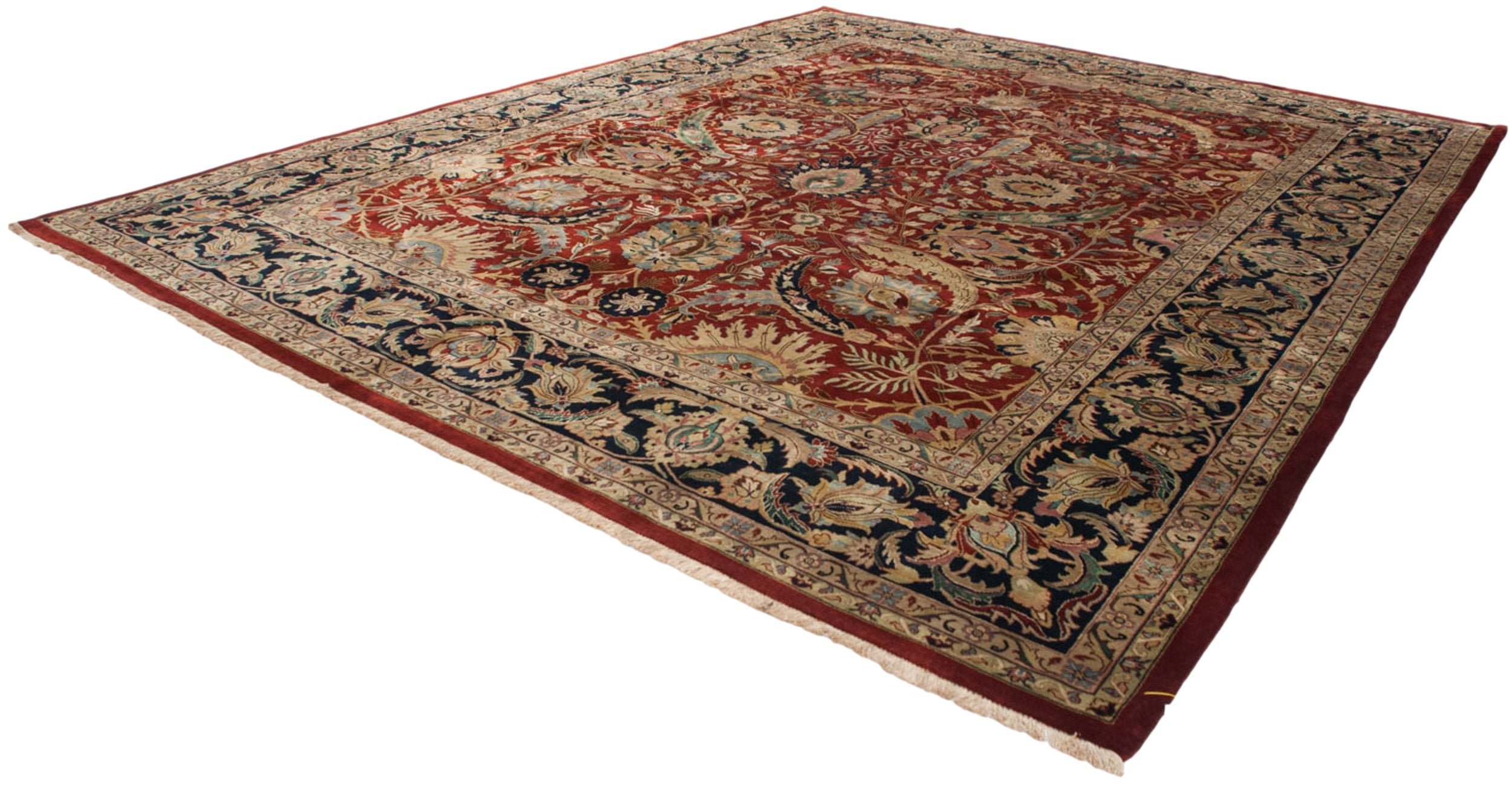 12x15 Vintage Indian Isfahan Design Carpet by Old New House® - product image 6 for Resin Society