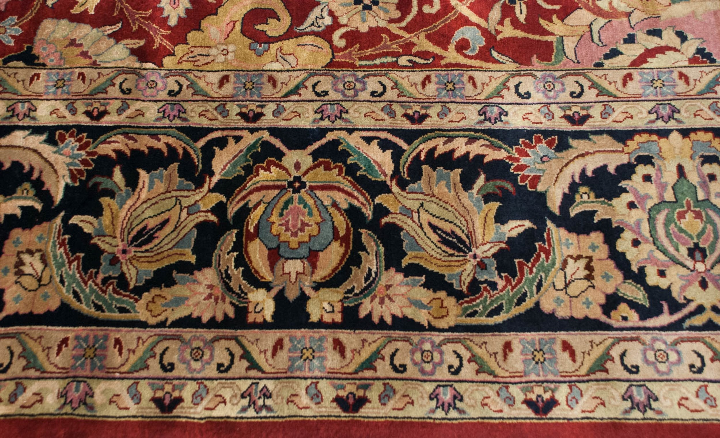 12x15 Vintage Indian Isfahan Design Carpet by Old New House® - product image 8 for Resin Society