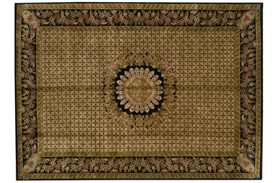 10x14.5 Indian Savonnerie Design Carpet by Old New House® - main product image for Resin Society