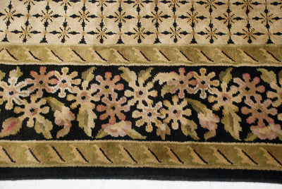 10x14.5 Indian Savonnerie Design Carpet by Old New House® - product image 6 for Resin Society