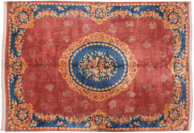 9.5x13.5 Vintage Japanese Aubusson Design Carpet by Old New House® - product image 2 for Resin Society