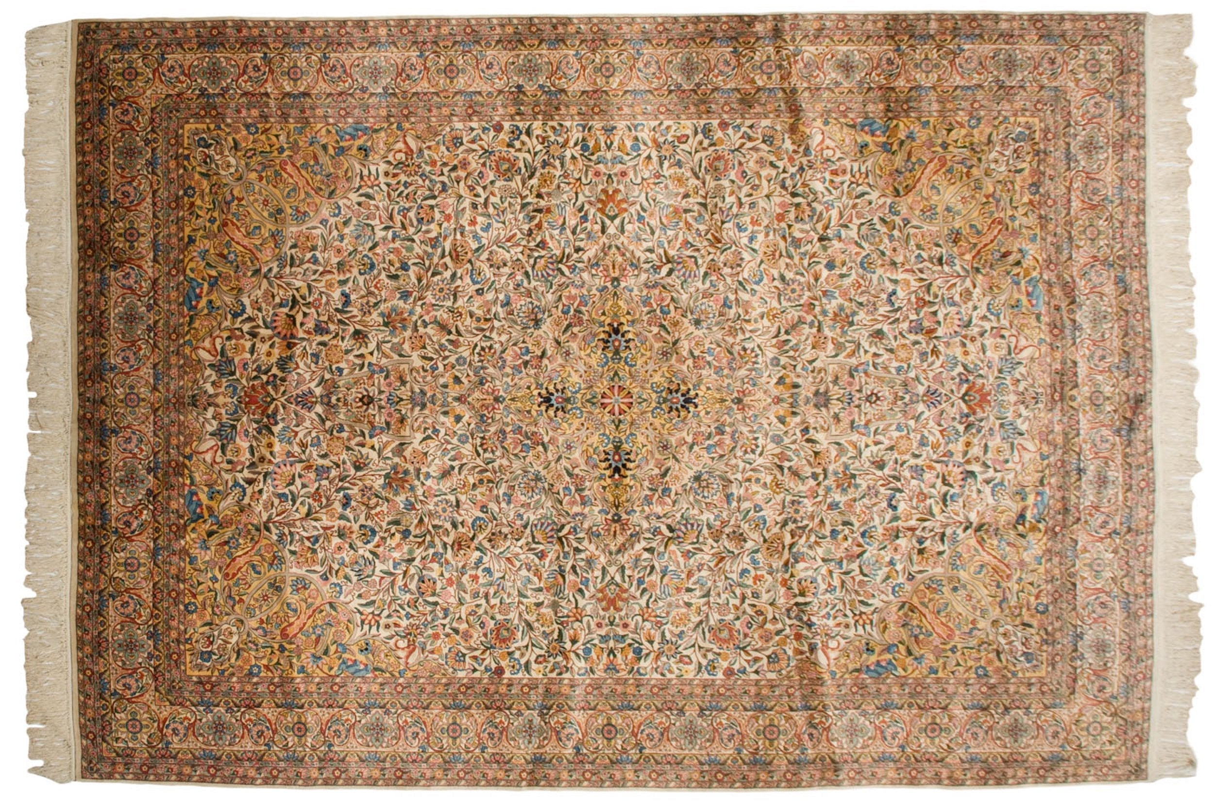 10x14.5 Vintage Fine Bulgarian Isfahan Design Carpet by Old New House® - main product image for Resin Society