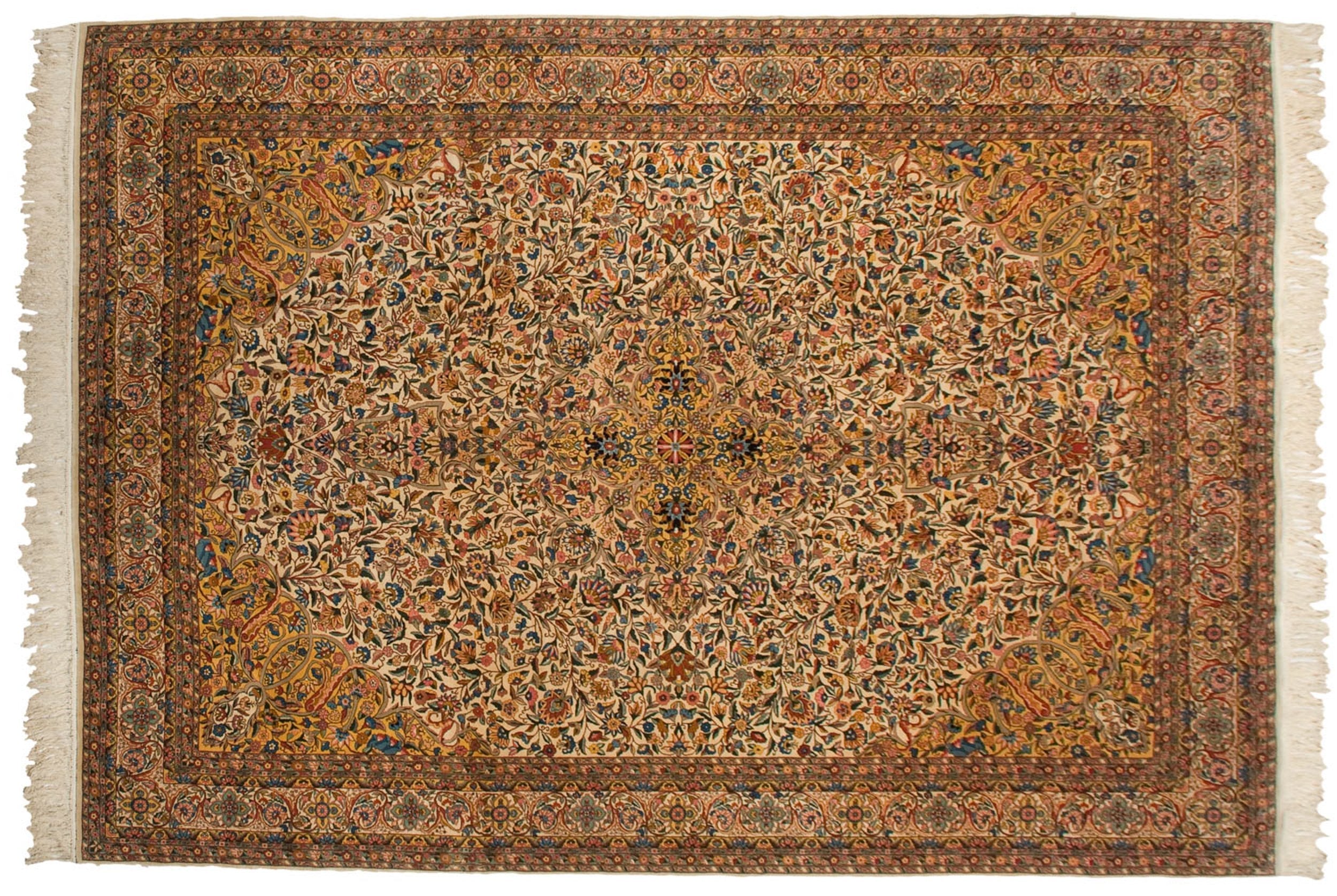 10x14.5 Vintage Fine Bulgarian Isfahan Design Carpet by Old New House® - product image 2 for Resin Society