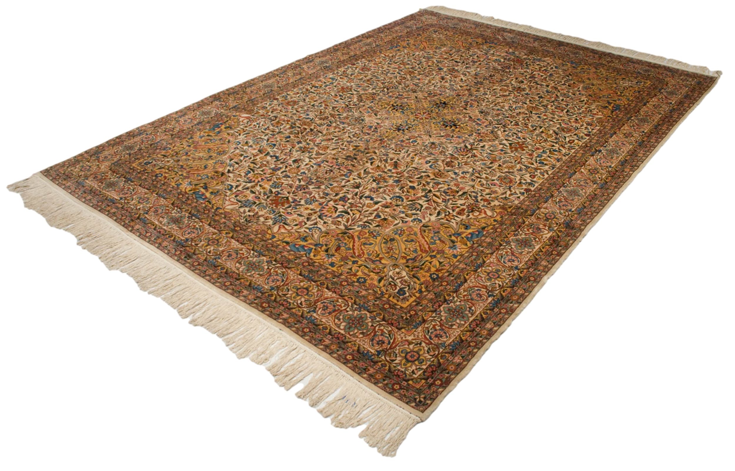 10x14.5 Vintage Fine Bulgarian Isfahan Design Carpet by Old New House® - product image 4 for Resin Society