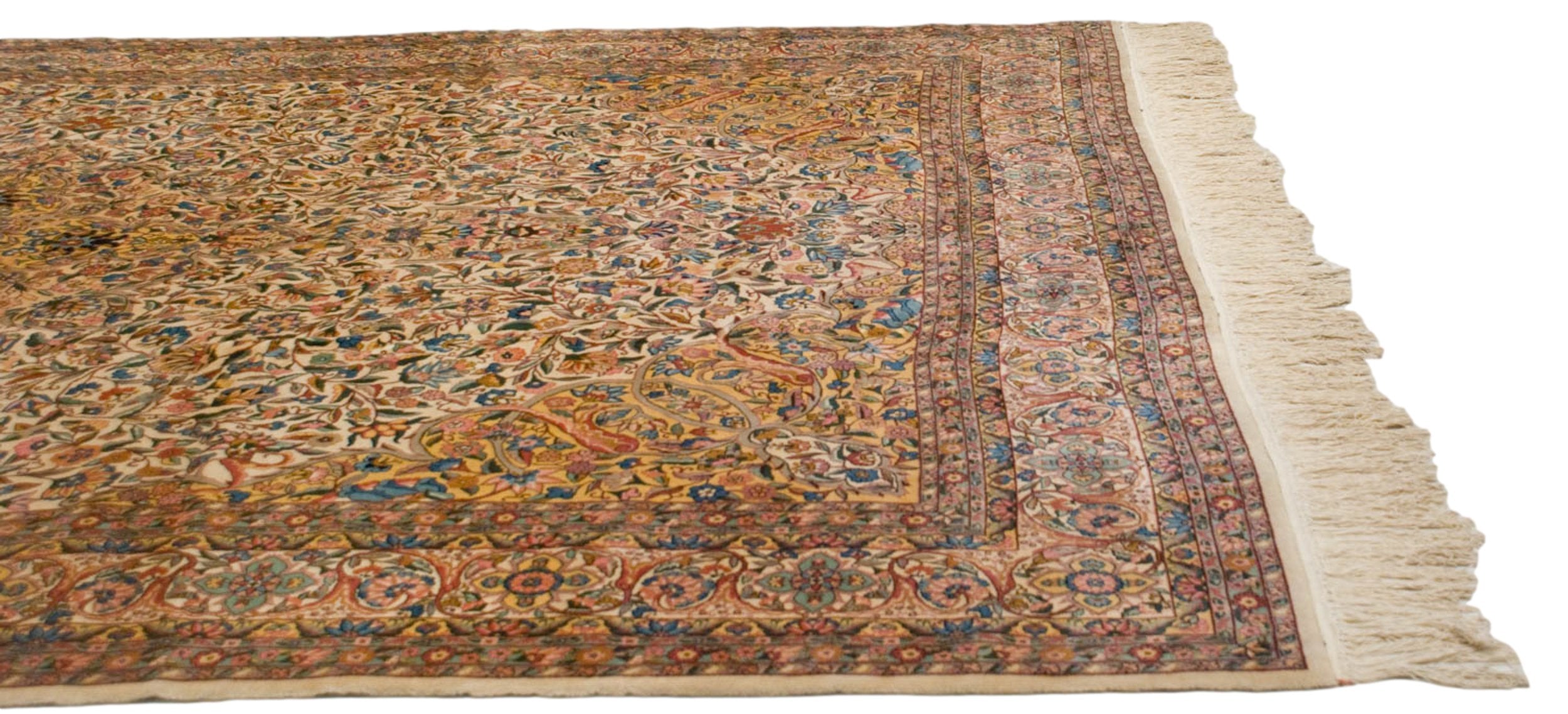 10x14.5 Vintage Fine Bulgarian Isfahan Design Carpet by Old New House® - product image 6 for Resin Society