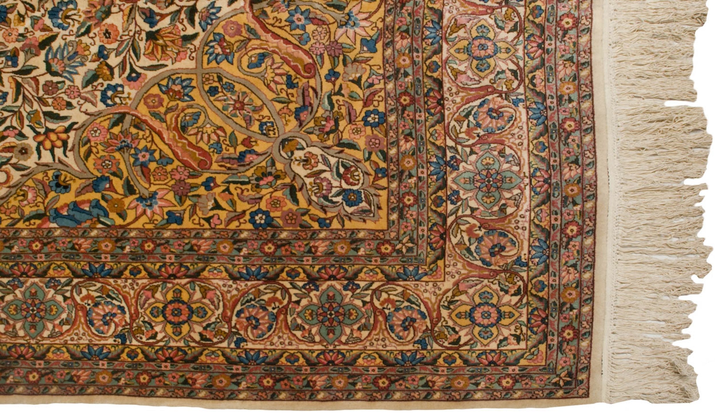 10x14.5 Vintage Fine Bulgarian Isfahan Design Carpet by Old New House® - product image 9 for Resin Society