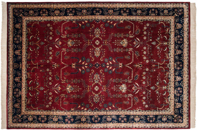9.5x14 Fine Indian Mohajeran Sarouk Design Carpet by Old New House® - product image 2 for Resin Society