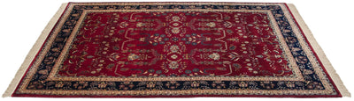 9.5x14 Fine Indian Mohajeran Sarouk Design Carpet by Old New House® - product image 3 for Resin Society