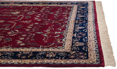 9.5x14 Fine Indian Mohajeran Sarouk Design Carpet by Old New House® - product image 8 for Resin Society