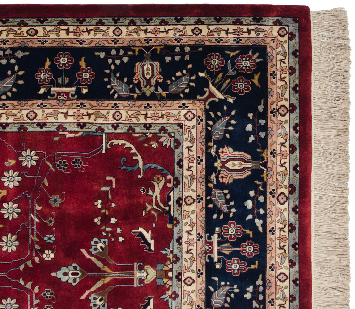 9.5x14 Fine Indian Mohajeran Sarouk Design Carpet by Old New House® - product image 9 for Resin Society