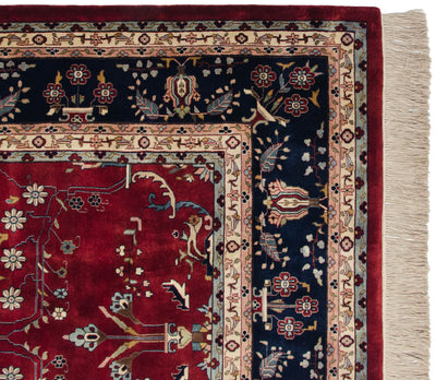 9.5x14 Fine Indian Mohajeran Sarouk Design Carpet by Old New House® - product image 9 for Resin Society