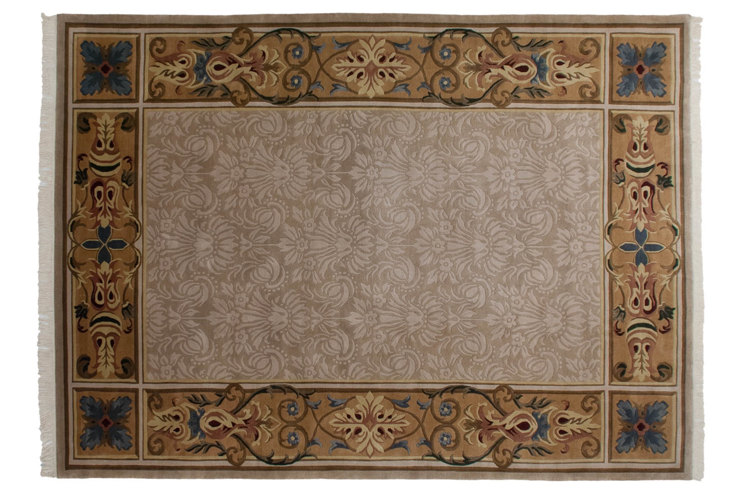 10x14 Indian Savonnerie Design Carpet by Old New House® - main product image for Resin Society
