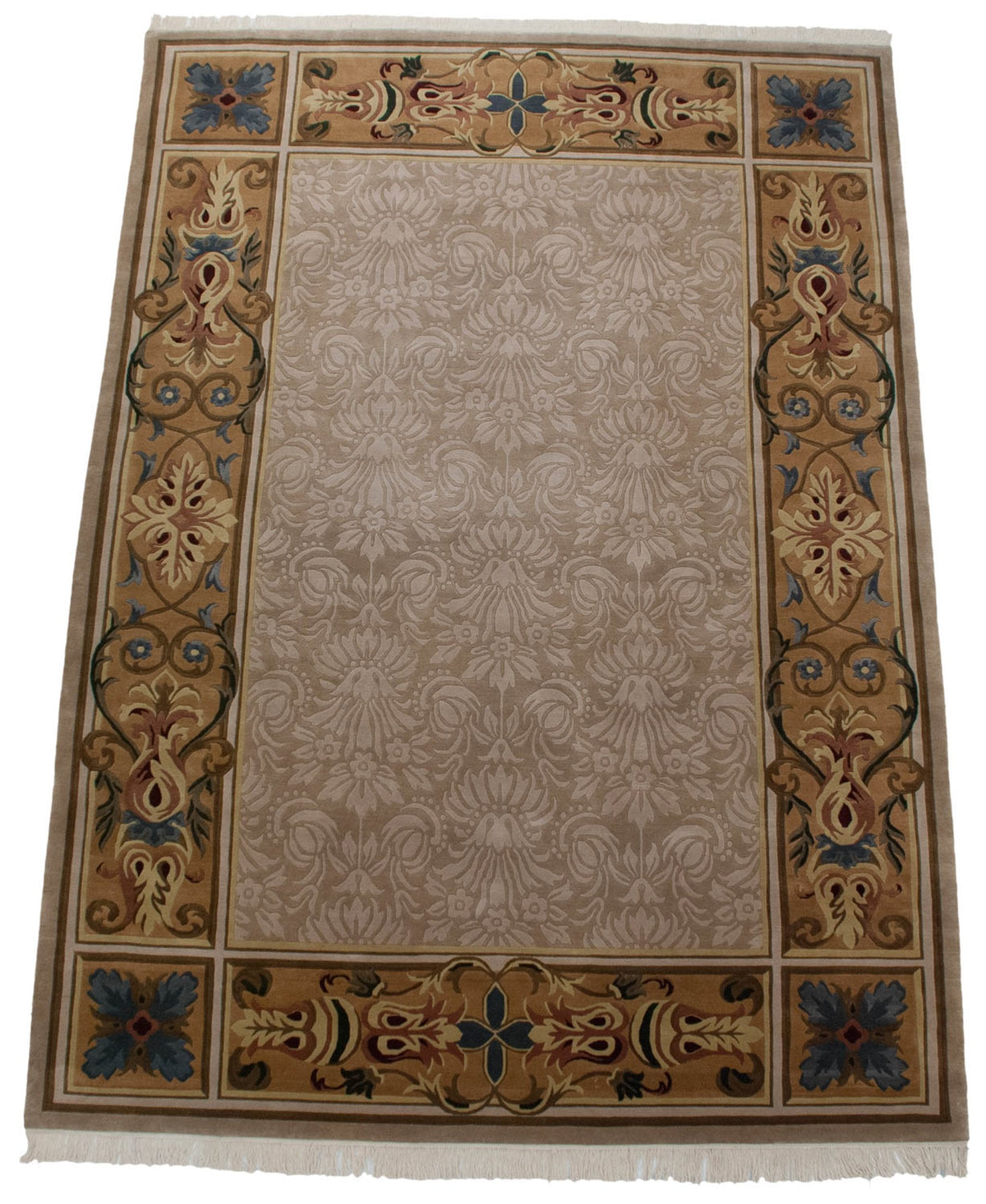 10x14 Indian Savonnerie Design Carpet by Old New House® - product image 2 for Resin Society