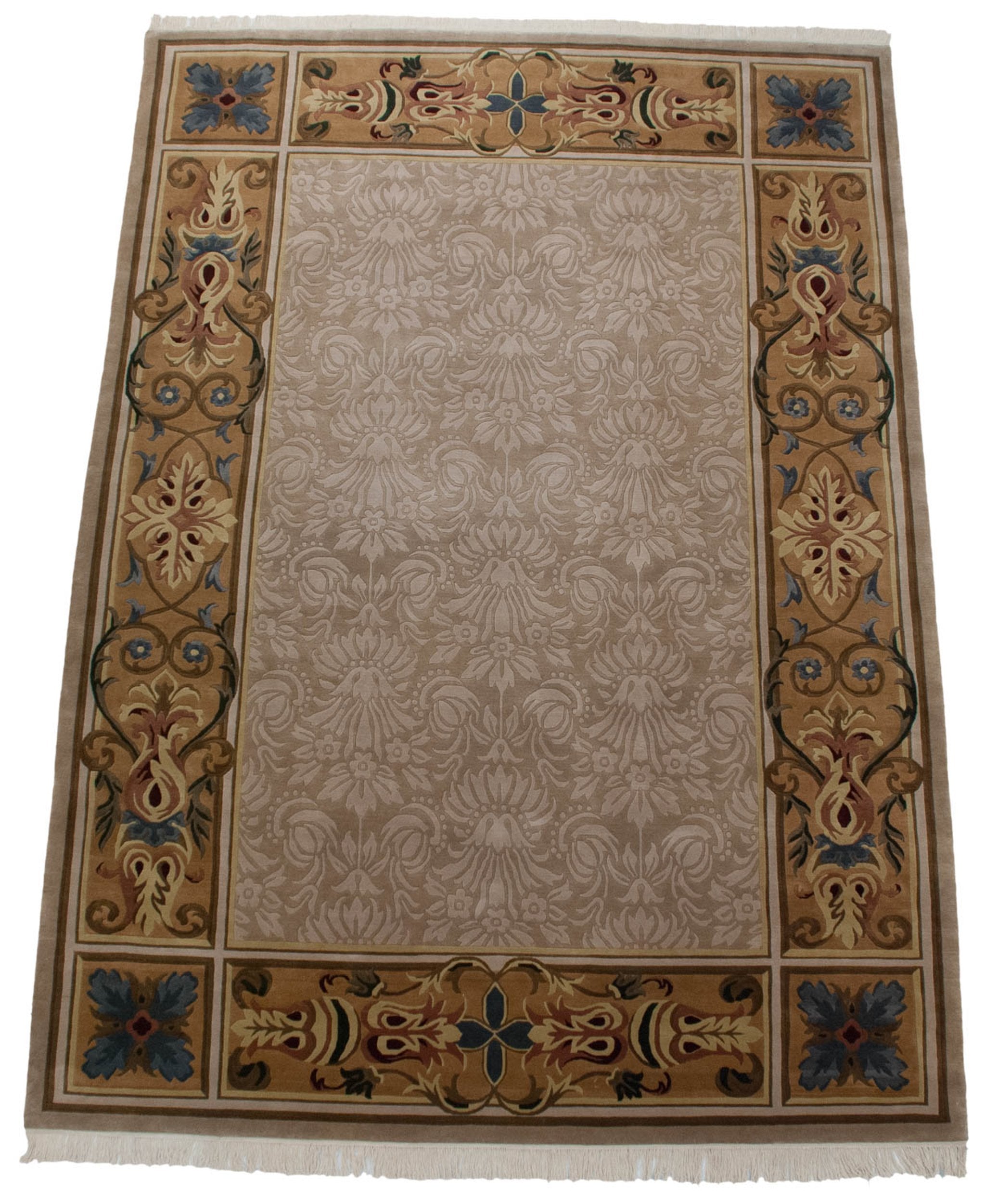 10x14 Indian Savonnerie Design Carpet by Old New House® - product image 2 for Resin Society