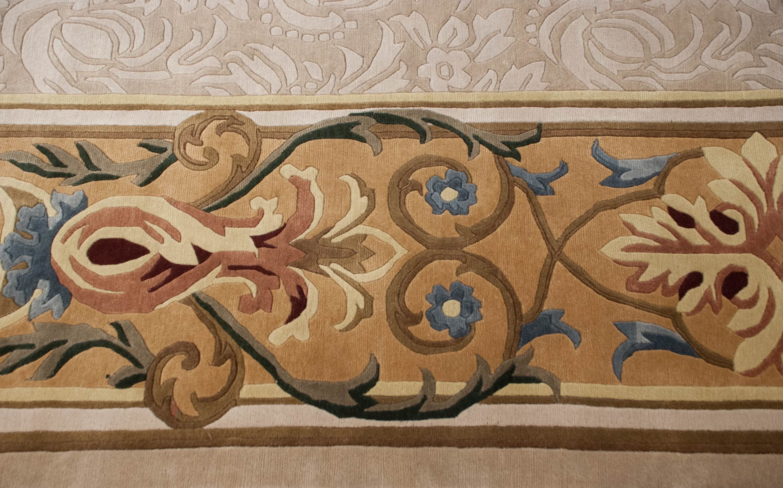 10x14 Indian Savonnerie Design Carpet by Old New House® - product image 6 for Resin Society