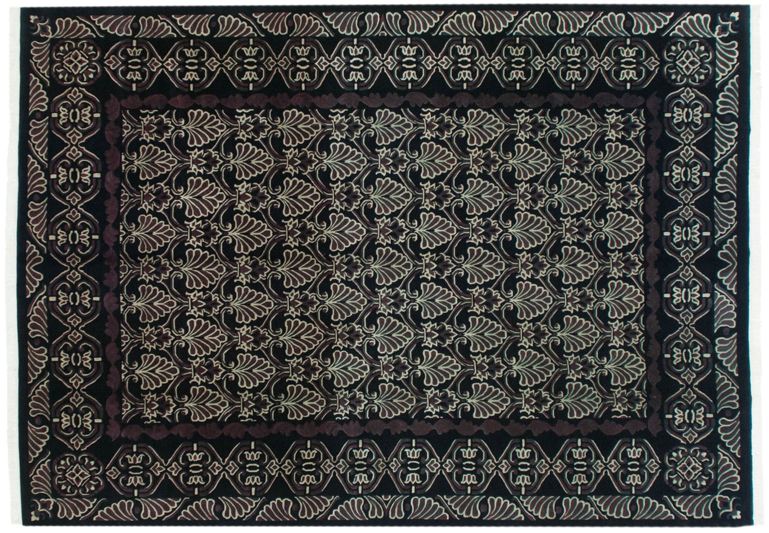 10x14 Vintage Indian Damask Design Carpet by Old New House® - product image 2 for Resin Society