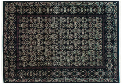 10x14 Vintage Indian Damask Design Carpet by Old New House® - product image 2 for Resin Society