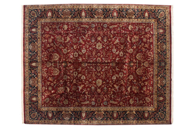 11.5x15 Fine Indian Mohajeran Sarouk Design Carpet by Old New House® - main product image for Resin Society