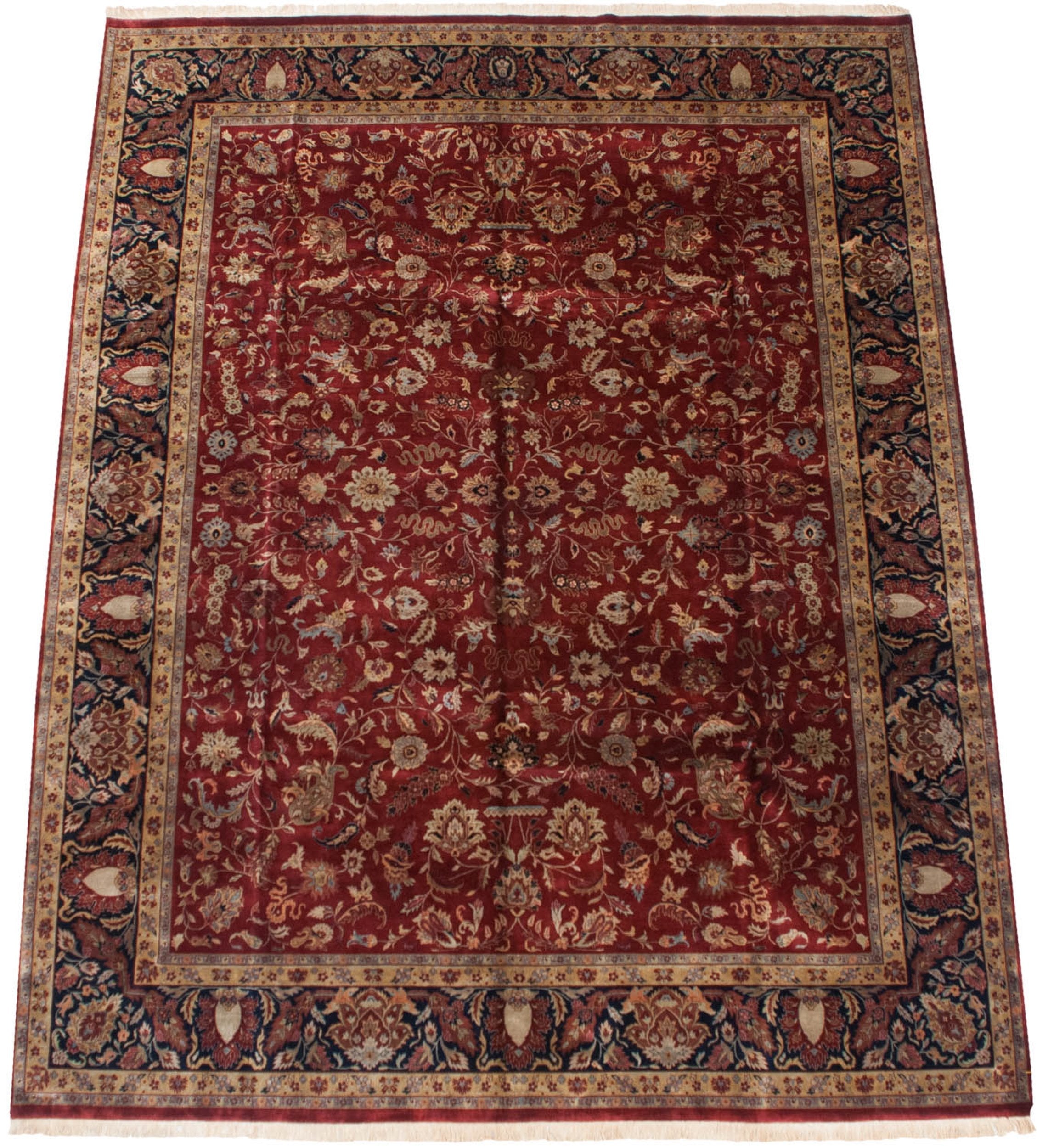 11.5x15 Fine Indian Mohajeran Sarouk Design Carpet by Old New House® - product image 2 for Resin Society