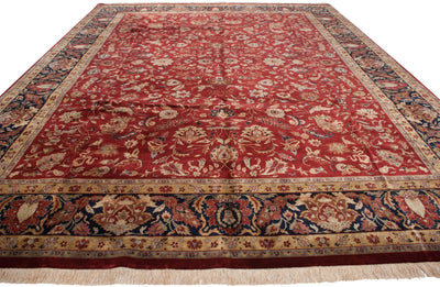 11.5x15 Fine Indian Mohajeran Sarouk Design Carpet by Old New House® - product image 3 for Resin Society
