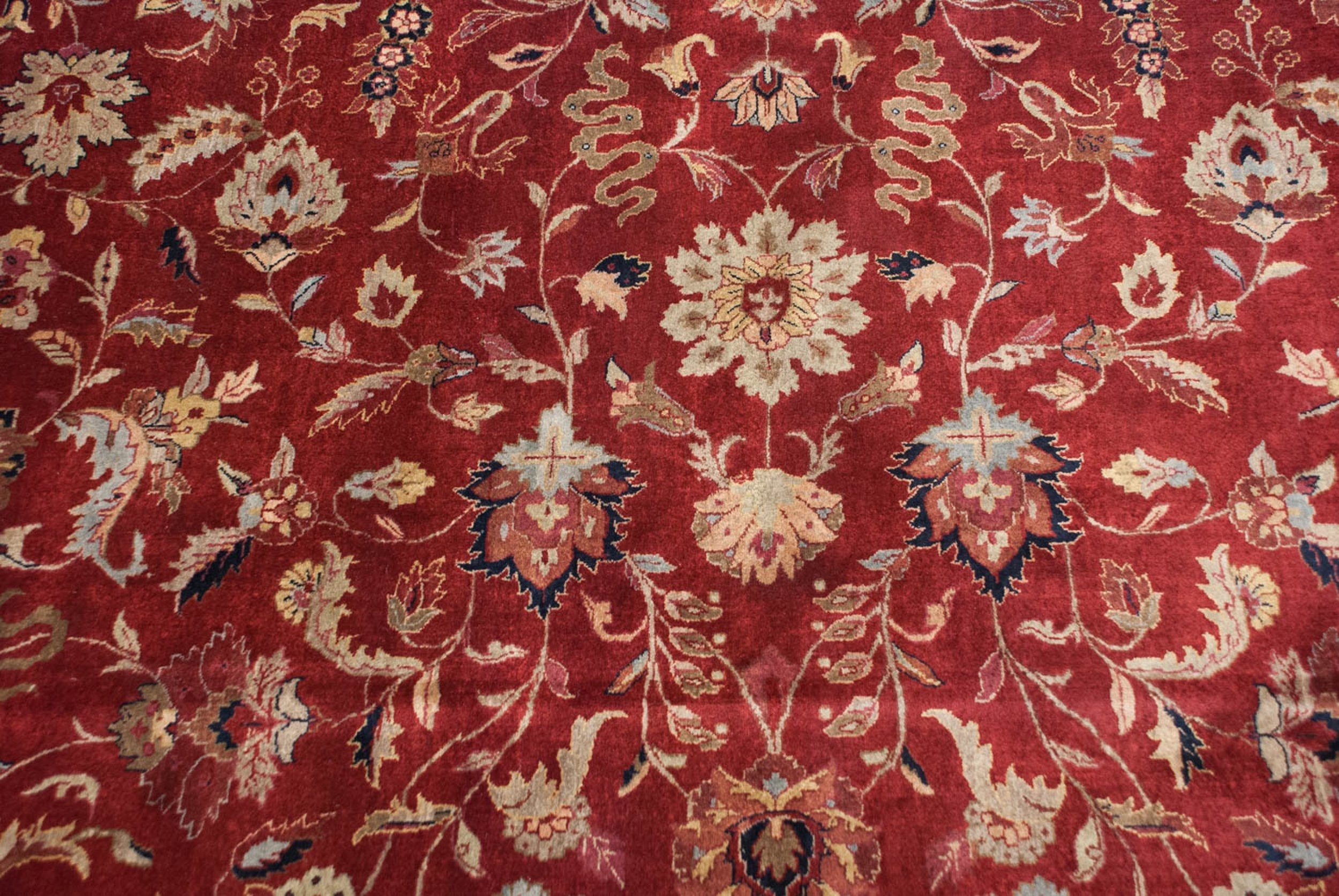 11.5x15 Fine Indian Mohajeran Sarouk Design Carpet by Old New House® - product image 6 for Resin Society