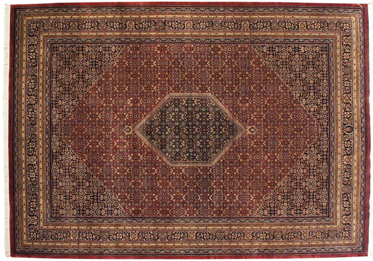 9.5x14 Fine Indian Bijar Design Carpet by Old New House® - product image 2 for Resin Society