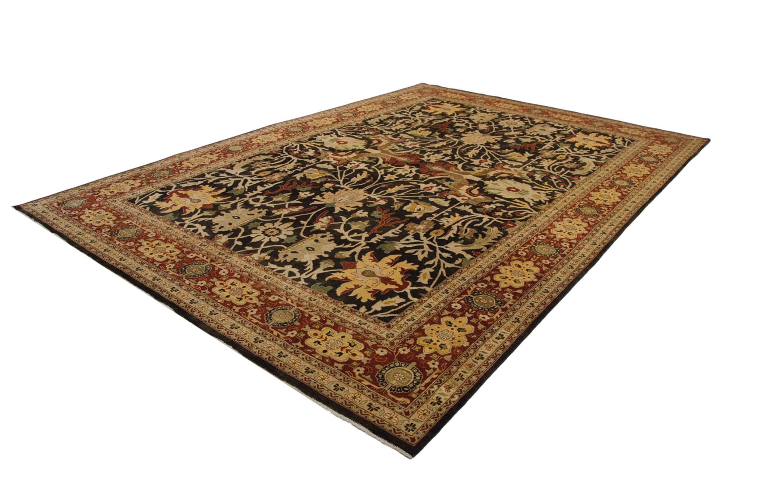 9.5x14.5 Fine Indian Serapi Design Carpet by Old New House® - product image 7 for Resin Society