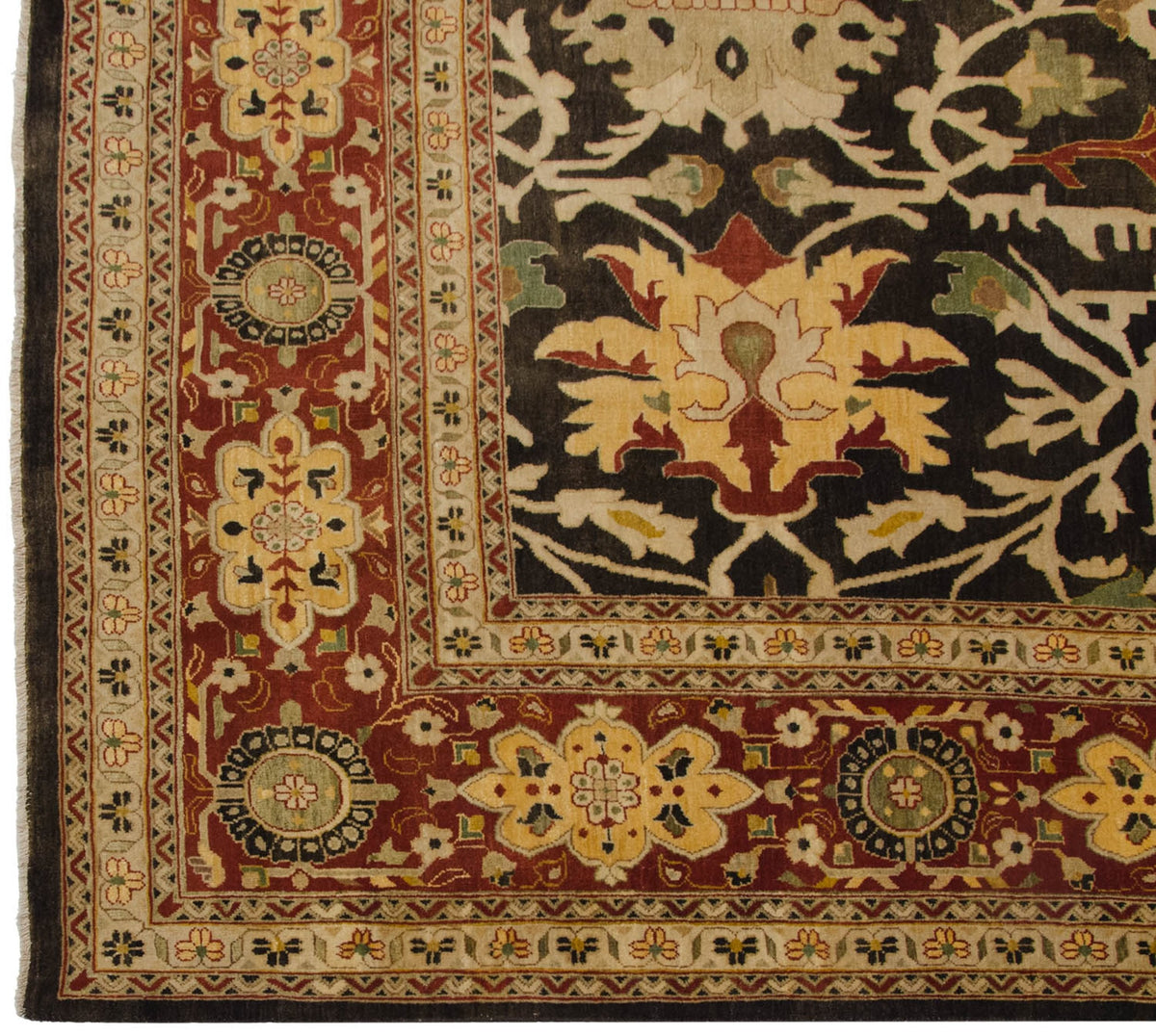 9.5x14.5 Fine Indian Serapi Design Carpet by Old New House® - product image 9 for Resin Society