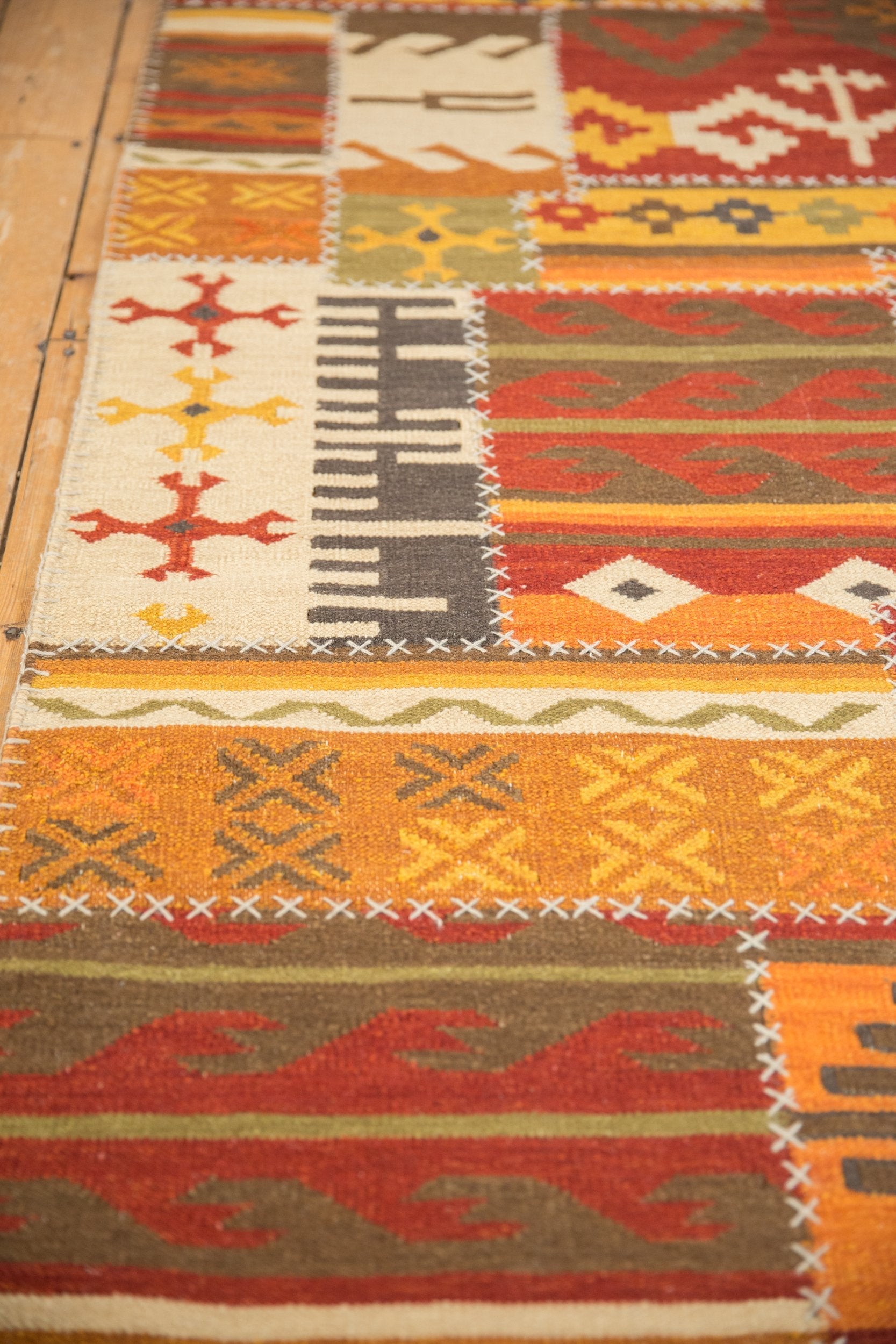 3x11.5 New Patchwork Kilim Rug Runner