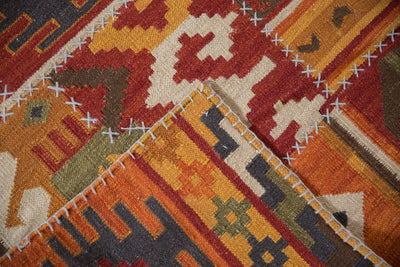 3x11.5 New Patchwork Kilim Rug Runner
