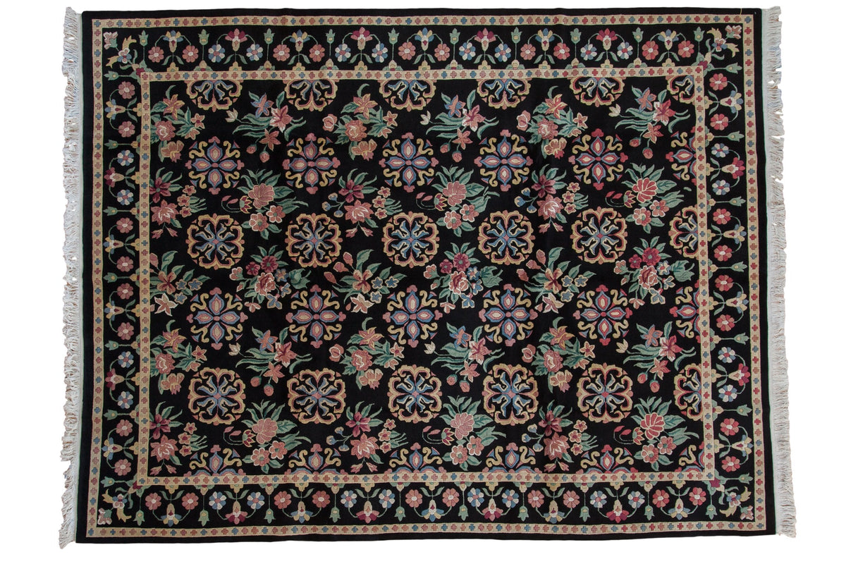9x11.5 Vintage Indian Arts And Crafts Design Carpet by Old New House® - main product image for Resin Society
