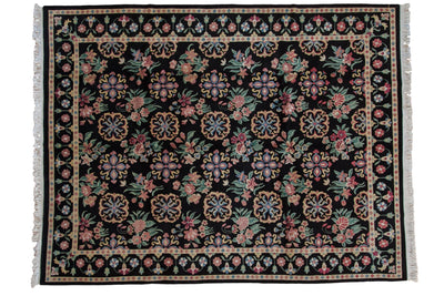 9x11.5 Vintage Indian Arts And Crafts Design Carpet by Old New House® - main product image for Resin Society