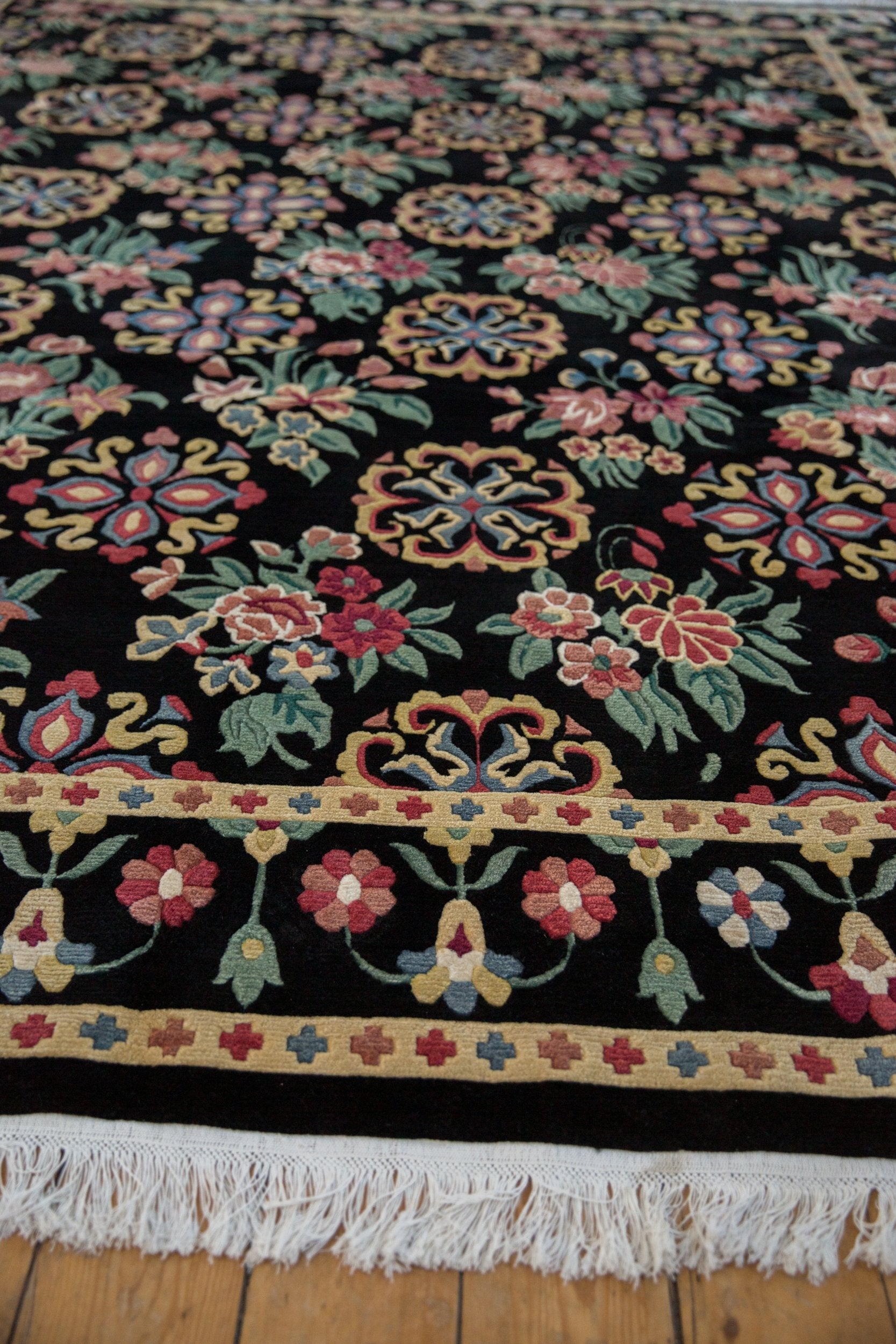 9x11.5 Vintage Indian Arts And Crafts Design Carpet by Old New House® - product image 5 for Resin Society
