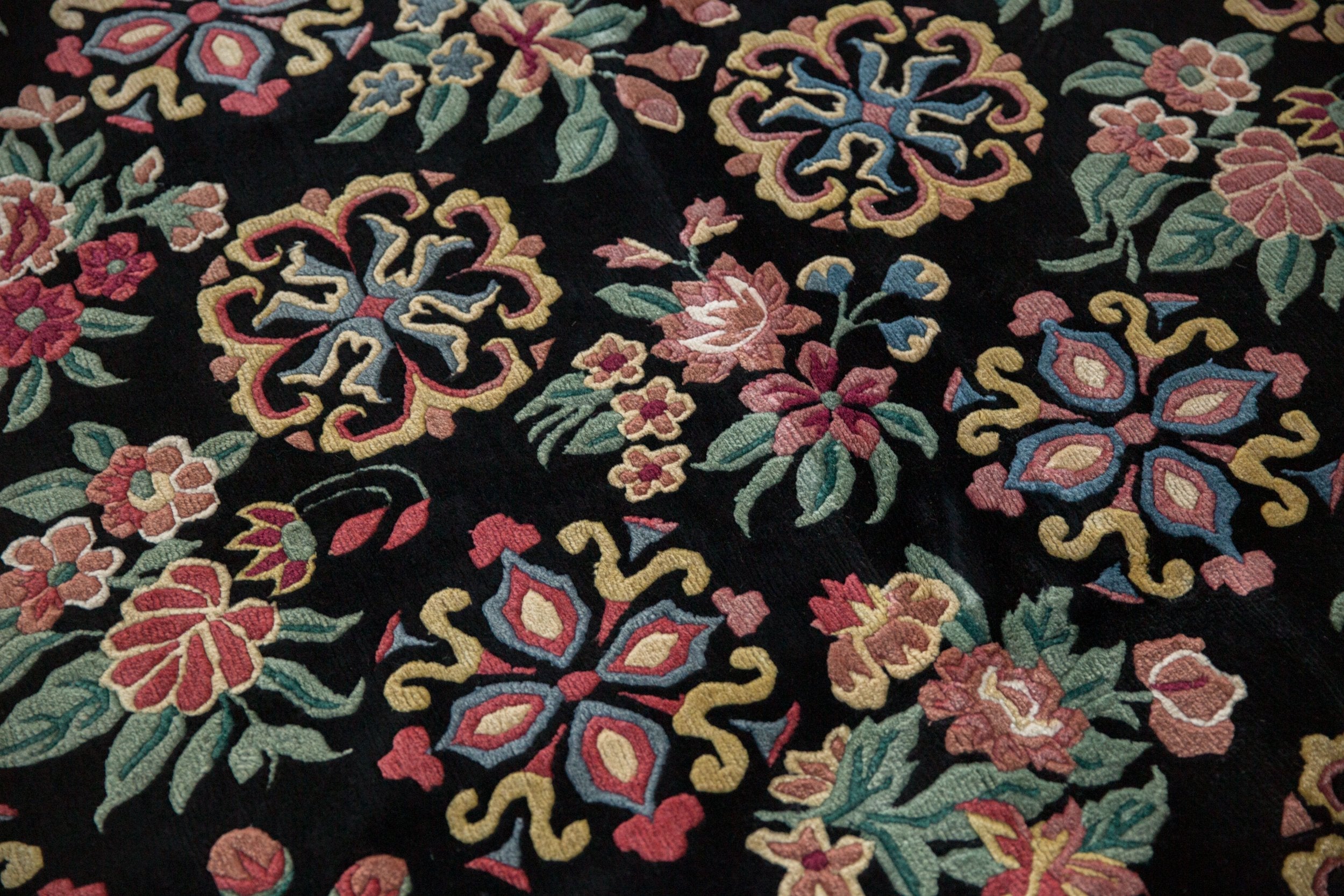 9x11.5 Vintage Indian Arts And Crafts Design Carpet by Old New House® - product image 12 for Resin Society