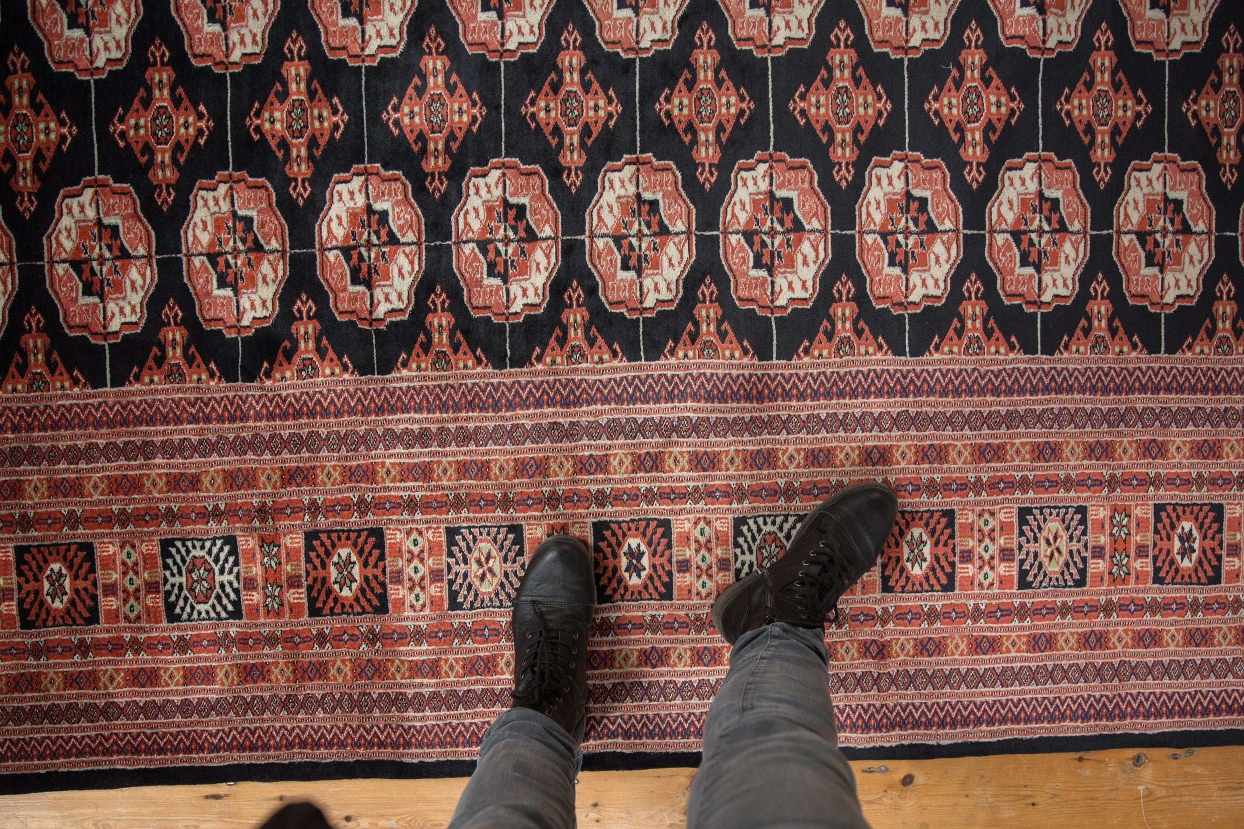8.5x10.5 Vintage Fine Bokhara Carpet by Old New House® - product image 2 for Resin Society