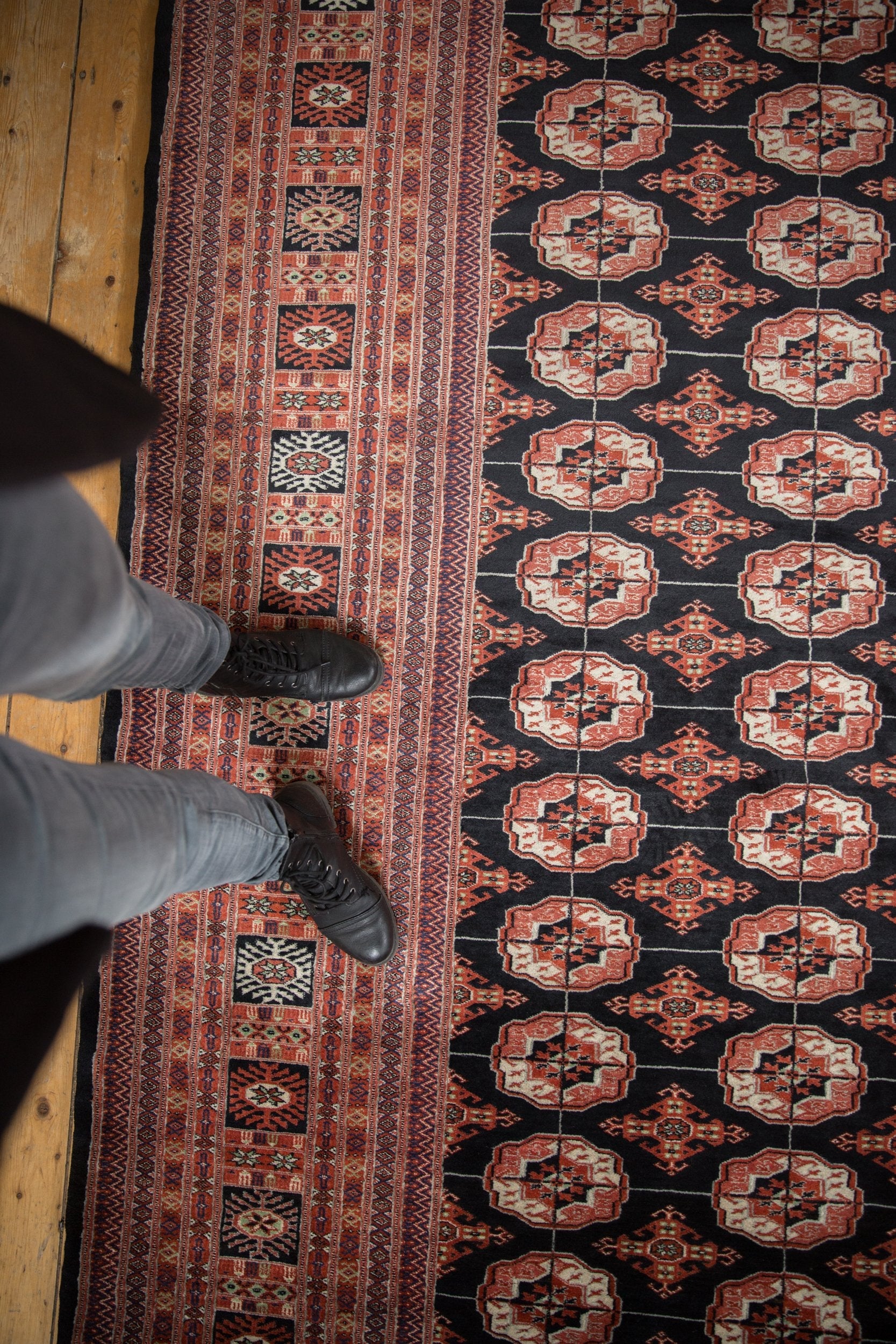 8.5x10.5 Vintage Fine Bokhara Carpet by Old New House® - product image 3 for Resin Society