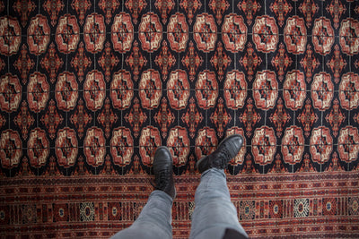 6x9 Vintage Fine Bokhara Carpet by Old New House® - product image 2 for Resin Society